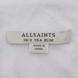 All Saints Grey Satin Cancity Dress S