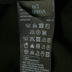 Pre Owned All Saints Brown Leopard Print Tulle Pleated Midi Dress S