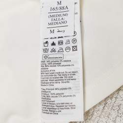 Pre Owned All Saints White Sequin and Knit Juela Mini Dress M