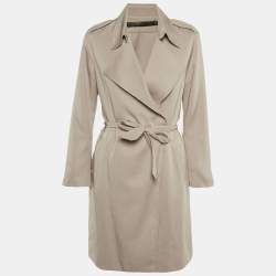 Pre Owned All Saints Beige Linen Belted Coat S