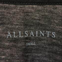 All Saints Black Celestial Print Jersey T-Shirt S