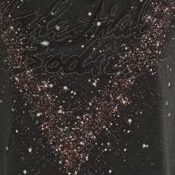 All Saints Black Celestial Print Jersey T-Shirt S