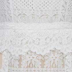 Pre Owned All Saints White Lace Sleeveless Mini Dress S