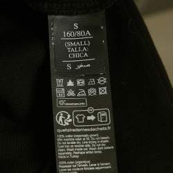 Pre Owned All Saints Black Cotton Embellished Trim Sweatshirt S