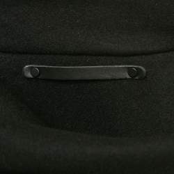 Pre Owned All Saints Black Felt and Leather Sleeve Jacket M