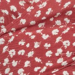 مملوكة مسبقًا All Saints Pink Floral Print Crop Wrap Top XS