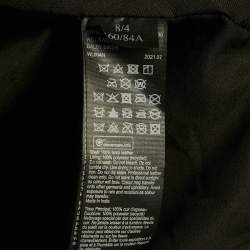 Pre Owned All Saints Black Leather Zip-Up Dalby Biker Jacket S