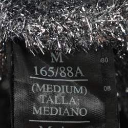 Pre Owned All Saints Silver/Grey Lurex Knit Tops M