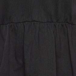 Pre Owned فستان أول سينتس أسود قطن نيكي قصير مقاس كبير (لارج)