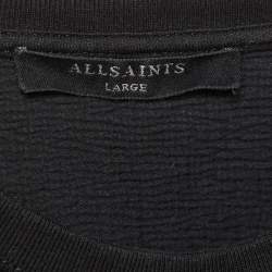 Pre Owned فستان أول سينتس أسود قطن نيكي قصير مقاس كبير (لارج)