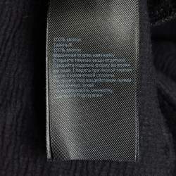 Pre Owned فستان أول سينتس أسود قطن نيكي قصير مقاس كبير (لارج)