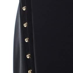 Altuzarra Black Crepe Bead Embellished Welkes Midi Skirt L