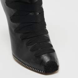 Altuzarra Black Leather Ankle Boots Size 39