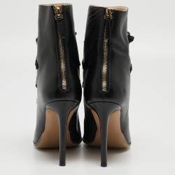 Altuzarra Black Leather Ankle Boots Size 39