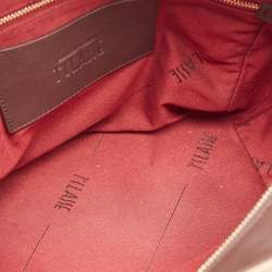 Pre Owned Alviero Martini 1A Classe Tan/Black Geo Print Coated Canvas and Leather Studded Tote