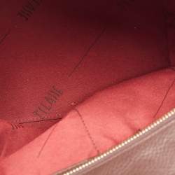 Pre Owned Alviero Martini 1A Classe Tan/Black Geo Print Coated Canvas and Leather Studded Tote