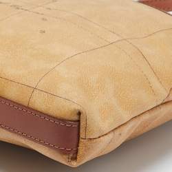 Alviero Martini 1A Classe Tan Geo Printed Coated Canvas Crossbody Bag