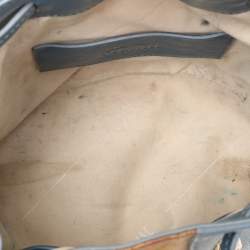 Pre Owned Alviero Martini 1A Classe Blue Leather Small Geo Bucket Bag