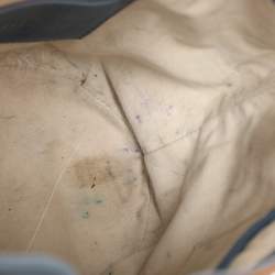 Pre Owned Alviero Martini 1A Classe Blue Leather Small Geo Bucket Bag