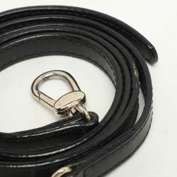 Alviero Martini 1A Classe Black Coated Canvas and Leather Satchel