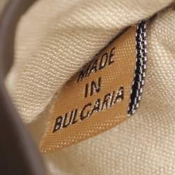 Pre Owned Alviero Martini 1A Classe Beige Coated Canvas Clutch