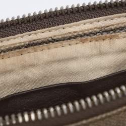 Pre Owned Alviero Martini 1A Classe Beige Coated Canvas Clutch