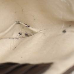 Pre Owned Alviero Martini 1A Classe Beige Coated Canvas Clutch