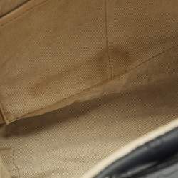 مملوكة مسبقًا Alviero Martini 1A Classe Navy Blue Geo Embossed Leather Drawstring Bucket Bag