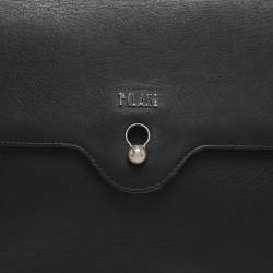 Pre Owned Alviero Martini 1A Classe Black Leather Top Handle Bag