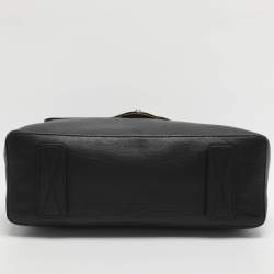 Pre Owned Alviero Martini 1A Classe Black Leather Top Handle Bag