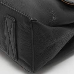 Pre Owned Alviero Martini 1A Classe Black Leather Top Handle Bag