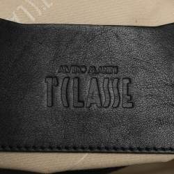 Pre Owned Alviero Martini 1A Classe Black Leather Top Handle Bag