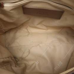 Pre Owned حقيبة يد أليفيرو مارتيني 1A كلاس بنقشة جيو بلون البيج/البني كانفاس مقوى وجلد