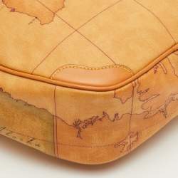 مملوكة مسبقًا حقيبة كروس دائرية الأفيرو مارتيني 1إيه كلاس قماش مطلي وجلد تان جيب