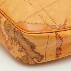 مملوكة مسبقًا حقيبة كروس دائرية الأفيرو مارتيني 1إيه كلاس قماش مطلي وجلد تان جيب