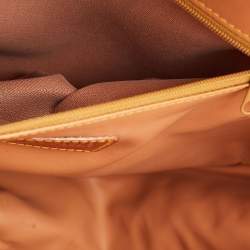 مملوكة مسبقًا حقيبة كروس دائرية الأفيرو مارتيني 1إيه كلاس قماش مطلي وجلد تان جيب