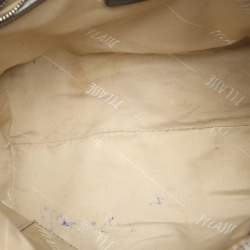 Pre Owned Alviero Martini 1A Classe Grey Geo Classic Print Coated Leather Shoulder Bag