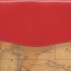 مملوكة مسبقًا حقيبة قماش مقوى بيج/أحمر جيور كلاسيك ألفيرو مارتيني 1A كلاس