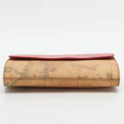 مملوكة مسبقًا حقيبة قماش مقوى بيج/أحمر جيور كلاسيك ألفيرو مارتيني 1A كلاس