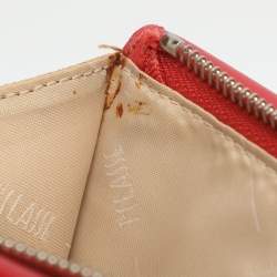 مملوكة مسبقًا حقيبة قماش مقوى بيج/أحمر جيور كلاسيك ألفيرو مارتيني 1A كلاس