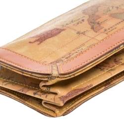 Pre Owned Alviero Martini 1A Classe Coated Canvass and Leather Chain Baguette Bag