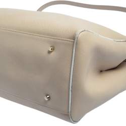 Pre Owned Alviero Martini 1A Classe Beige Patent Leather Tote