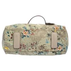 Pre Owned Alviero Martini 1A Classe Multicolor Coated Canvas and Leather Medium Oriental Garden Tote