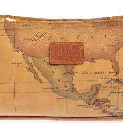 Pre Owned Alviero Martini 1A Classe Coated Canvass and Leather Baguette