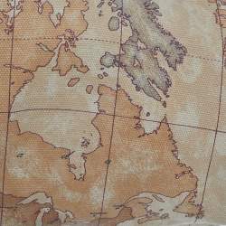 Pre Owned Alviero Martini 1A Classe Geo Print Beige/Brown Canvas And Leather Shoulder Bag