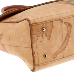 Pre Owned حقيبة ساتشل ألفيرو مارتيني 1 A كلاس جلد ومشمع بلاستيك بني فاتح