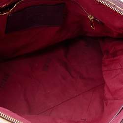 Pre Owned Alviero Martini 1A Classe Tan/Purple Geo Print Coated Canvas and Leather Shoulder Bag