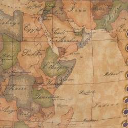 Pre Owned Alviero Martini 1A Classe Tan/Purple Geo Print Coated Canvas and Leather Shoulder Bag