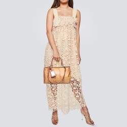 Pre Owned Alviero Martini 1A Classe Brown Geo Print Coated Canvas And Leather Satchel