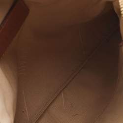 Pre Owned Alviero Martini 1A Classe Coated Canvas and Leather Zip Crossbody Bag